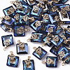 Electroplate Glass Charms EGLA-N005-002A-1