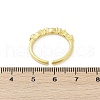 Brass Micro Pave Cubic Zirconia Cuff Rings RJEW-S400-13G-5