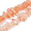 Natural Crackle Quartz Beads Strands G-R012-B06-01-2