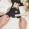 WADORN 5 Yards Organza Flower Lace Trims SRIB-WR0001-12-4