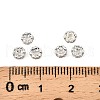 Flower Brass Crystal Rhinestone Bead Spacers RB-D302-S-2
