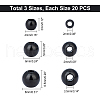 Unicraftale 60Pcs 3 Style Ion Plating(IP) 202 Stainless Steel Beads STAS-UN0028-13-5