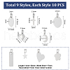 304 Stainless Steel Pendants PALLOY-AB00256-3