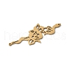 304 Stainless Steel Filigree Pendants STAS-K298-10G-2