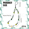 Gorgecraft 2Pcs Resin Beaded Mobile Phone Lanyard Wrist Strap HJEW-GF0001-47A-2