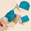  20Pcs 5 Colors Rectangle Velvet Packing Pouches TP-NB0001-55-5