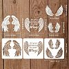 Plastic Drawing Painting Stencils Templates Sets DIY-WH0172-931-2