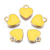 Alloy Enamel Charms X-ENAM-S121-041K-1