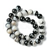 Natural Crystal and Agate Bead Strands G-K134-03-12mm-4