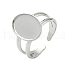 304 Stainless Steel Cuff Rings Components STAS-Z138-02P-02-2