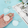 SUPERFINDINGS 6Pcs Commemorative Coin Plastic Pendant Keychain Sets KEYC-FH0001-50-5