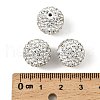 Polymer Clay Rhinestone Beads RB-H284-14MM-001-2