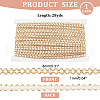 Wave Pattern Polyester Lace Ribbon OCOR-WH0047-72-2