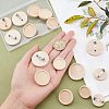 Olycraft 15Pcs 3 Size Stainless Steel Brooch Cabochon Bezel Settings FIND-OC0001-79-3