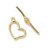 Brass Toggle Clasps KK-H496-09G-2