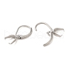 304 Stainless Steel Leverback Earring Findings STAS-U025-01P-01-2