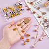 6Pcs 6 Styles Brass & Alloy Enamel Charms Baseball Cap Chain AJEW-GO00040-3
