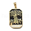 Tarot 304 Stainless Steel Enamel Pendants STAS-M119-09G-G-1