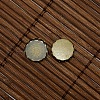 9.5~10mm Clear Domed Glass Cabochon Cover for Flat Round DIY Photo Brass Cabochon Making DIY-X0103-AB-NR-4