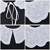 Detachable Polyester Lady's Embroidered False Collars AJEW-WH0348-51-6