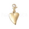 304 Stainless Steel Heart Pendant Decoration STAS-S165-15G-1