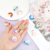 SUNNYCLUE Food Grade Eco-Friendly Silicone Beads SIL-SC0001-02-3