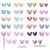 50pcs Heart PVC & Plastic Sequin Shaker Cabochons KY-CJ0001-45-2