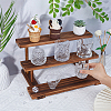 3-Tier Wooden Jewelry Organizer Display Risers ODIS-WH0058-18A-3