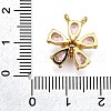 Rack Plating Brass Micro Pave Cubic Zirconia Pendants KK-K401-55G-3