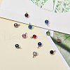 Faceted Glass Charms RGLA-CJ0001-03-5