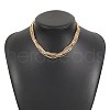 Iron Box Chain Necklaces NJEW-U046-03G-1