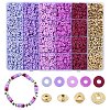 DIY Disc Polymer Clay & CCB Plastic Beads Jewelry Making Findings Kits DIY-YW0010-54D-1