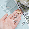  4Pcs 2 Styles Ion Plating(IP) 304 Stainless Steel Screw Carabiner Lock Charms STAS-NB0001-85P-3