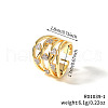 Elegant Hollow Brass Micro Pave Cubic Zirconia Cuff Rings TF9491-1-2
