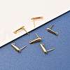 Brass Stud Earring Findings X-KK-F824-003G-4