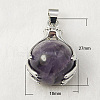 Gemstone Pendants X-G-G074-12-2