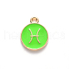 Alloy Enamel Pendants X-ENAM-S124-01A-06H-2