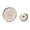 Non-Tarnish 304 Stainless Steel Brooch Findings STAS-R123-17C-P-1