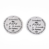 Non-Tarnish 201 Stainless Steel Pendants STAS-T064-38P-3-2