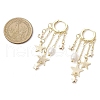 Mother's Day Jewellery Brass & Natural Freshwater Pearl Hoop Earrings EJEW-TA00584-4
