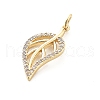Brass Micro Pave Cubic Zirconia Pendants KK-Q029-02E-G-2