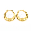 Brass Hoop Earrings EJEW-F250-03-G-1