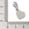 Rack Plating Alloy Light Siam Rhinestone European Dangle Charms PALLOY-S189-23P-3