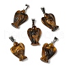 Natural Tiger Eye Pendants G-B127-10P-12-2