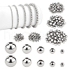   300Pcs 5 Sizes Brass Beads KK-PH0001-73S-1