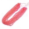 Baking Paint Transparent Glass Beads Strands X1-DGLA-A035-T8mm-A01-2
