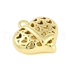 Hollow Brass Pendants for Valentine's Day KK-M289-03L-G-2