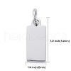 Tarnish Resistant 201 Stainless Steel Pendants STAS-S105-T633-1-6-3