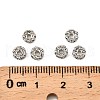 Brass Rhinestone Spacer Beads RB-A014-L5mm-01P-2