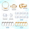 SUNNYCLUE DIY Flat Round Adjustable Ring Making Kit DIY-SC0019-88-2